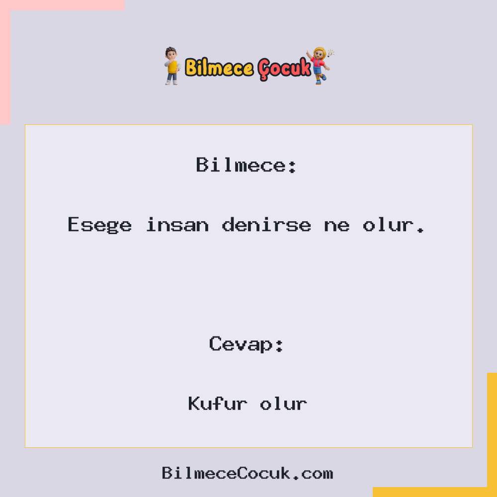 Eşeğe insan denirse ne olur.