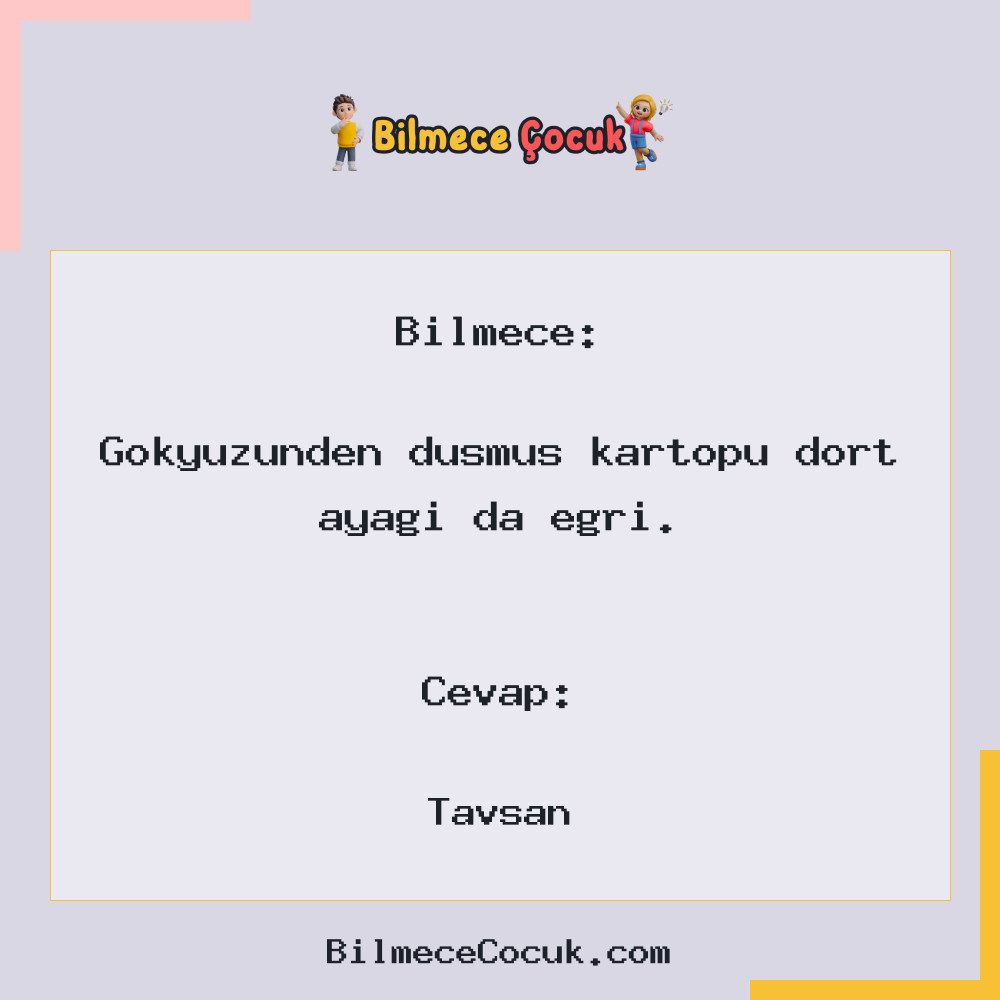 Gökyüzünden düşmüş kartopu dört ayağı da eğri.